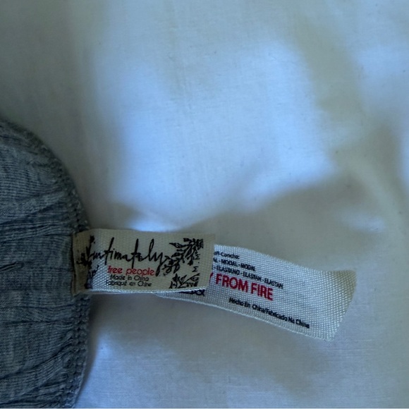 Free People The Essential Heather Grey Ruffled Lounge Shorts. Size Medium - Picture 6 of 7